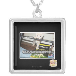 Yu red dis one.. silver plated necklace