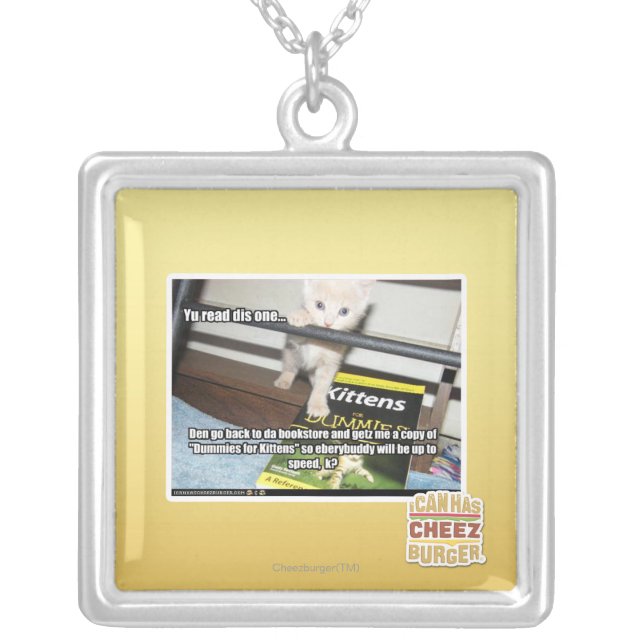 Yu red dis one.. silver plated necklace (Front)