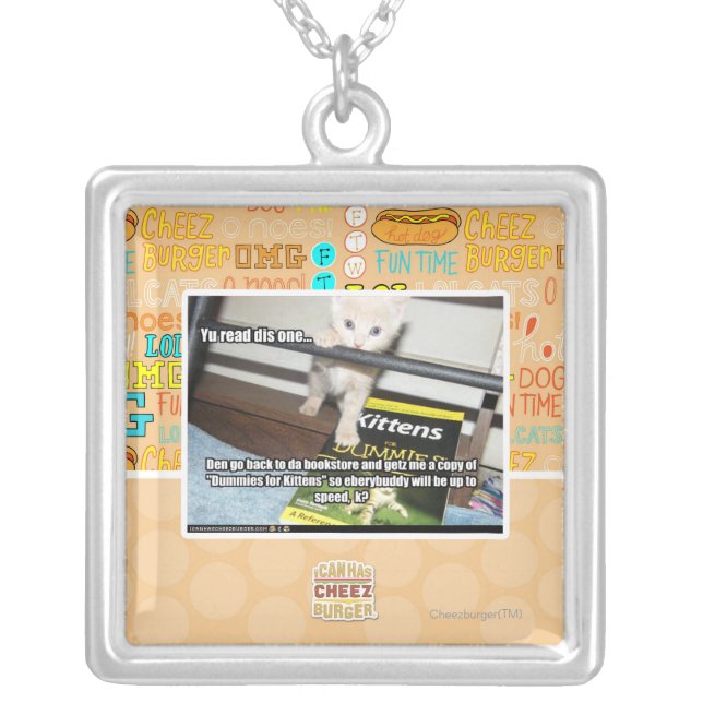 Yu red dis one.. silver plated necklace (Front)