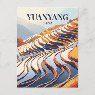 Yuanyang Rice Terraces China Postcard