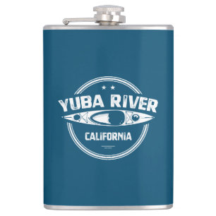 Yuba River California Kayaking Flask