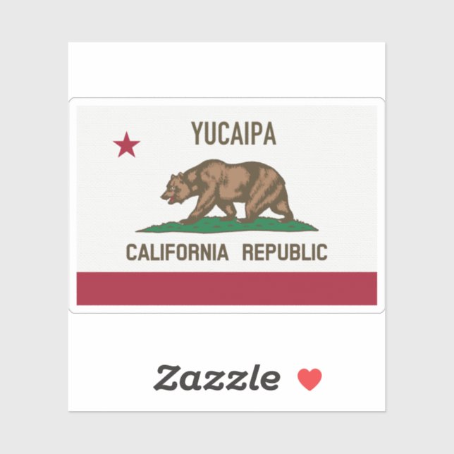 Yucaipa CA Sticker (Sheet)