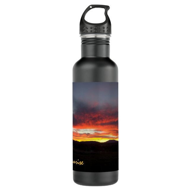 Yucaipa Sunrise Stainless Steel Water Bottle (Front)