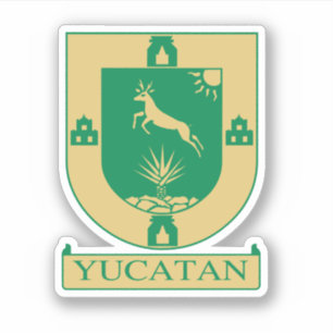 Yucatán Coat of Arms - Mexico Sticker