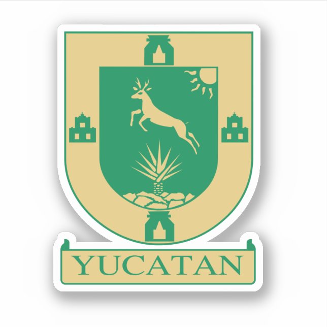 Yucatán Coat of Arms - Mexico Sticker (Front)