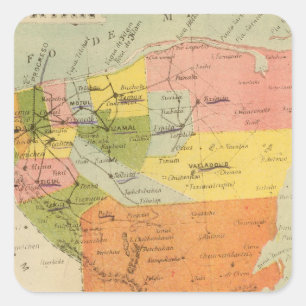 Yucatan, Mexico 2 Square Sticker