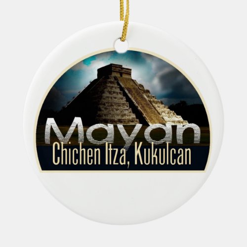 YUCATAN Mexico Ceramic Ornament