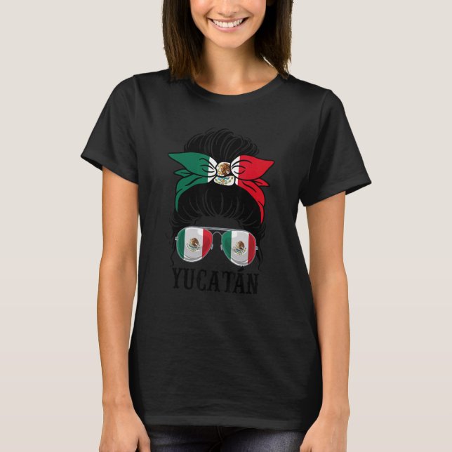 Yucatan Mexico Pride Mexican Flag State T-Shirt (Front)
