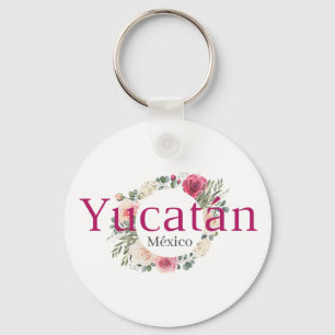 Yucatan Mexico Travel Destination Bridesmaid Keychain