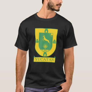 Yucatan Peninsula Mexico Coat Of Arms With Agave T-Shirt