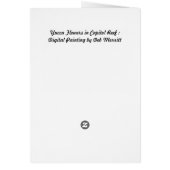 Yucca Flowers in Capitol Reef Cards (Back)