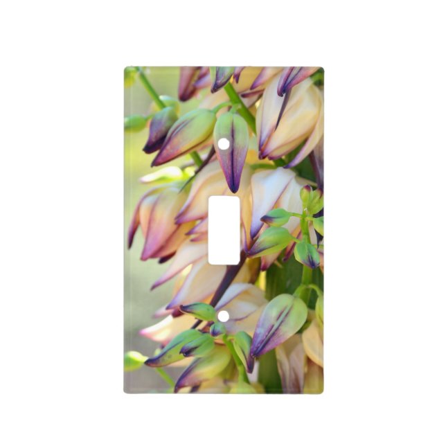 yucca flowers light switch cover (Front)