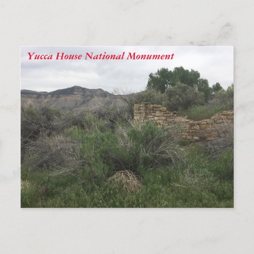 Yucca House National Monument Postcard