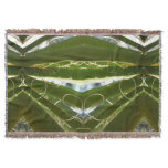 Yucca Leaves Green Nature Photography Throw Blanket