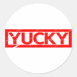 Yucky Stamp Classic Round Sticker