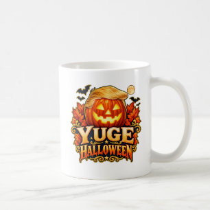 YUGE Halloween Pumpkin Two-Sided Coffee Mug