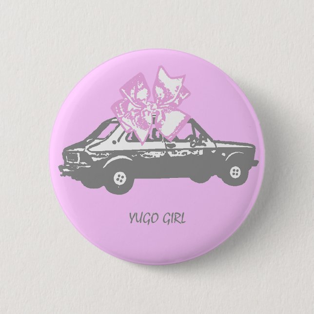 Yugo girl button (Front)