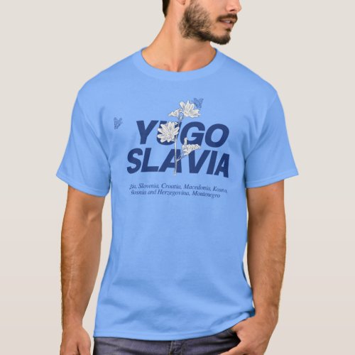 Yugoslavia Balkan shirt with flowers