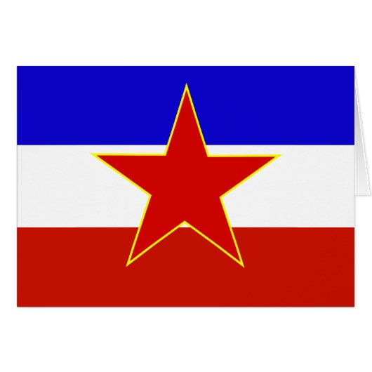 Yugoslavia Flag Cards (Front Horizontal)