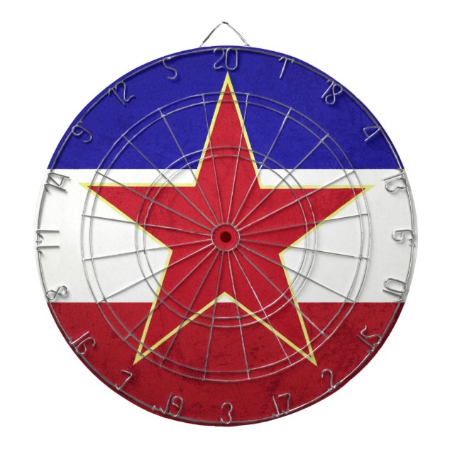 Yugoslavia flag dart board (Front)
