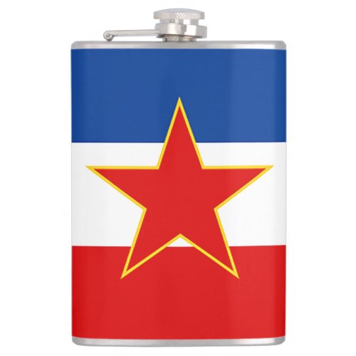 Yugoslavia Flag Flask