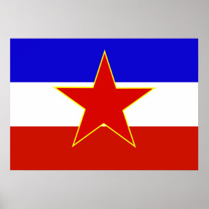 Yugoslavia Flag Poster