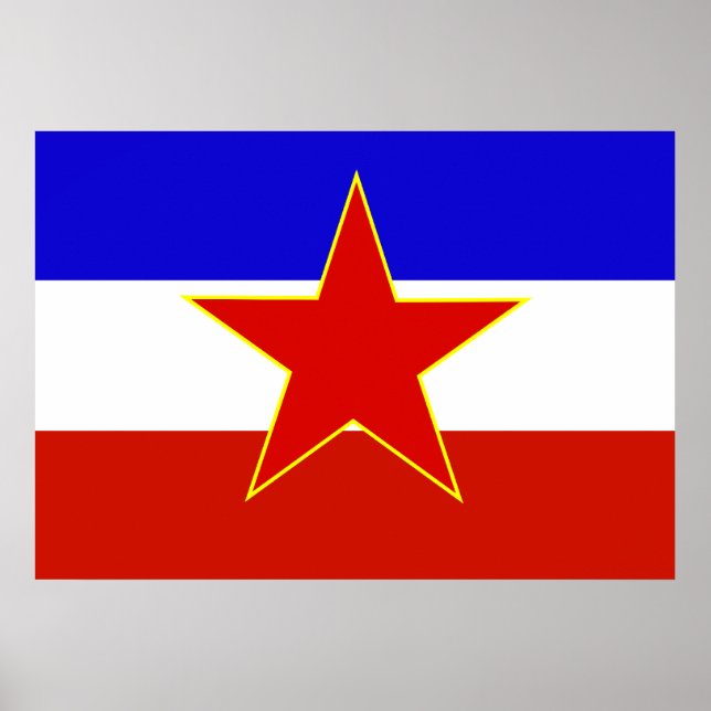 Yugoslavia Flag Poster (Front)