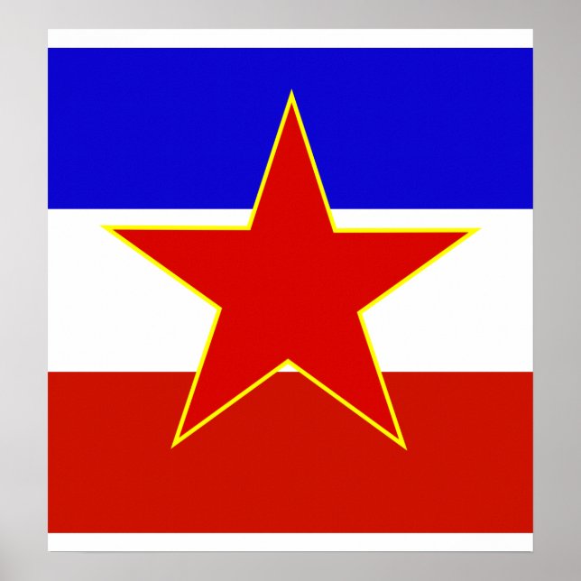 Yugoslavia High quality Flag Poster (Front)