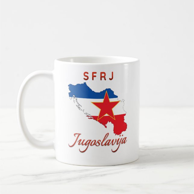 Yugoslavia/Jugoslavija Coffee Mug (Left)