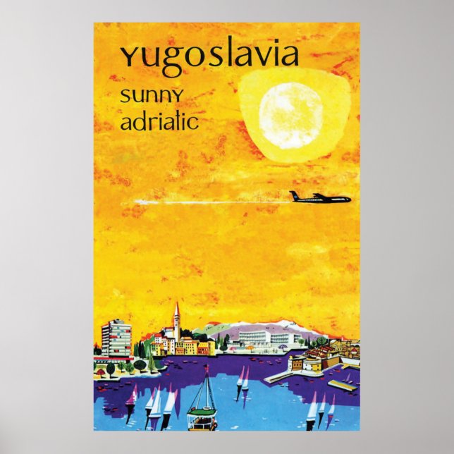 Yugoslavia, Sunny Adriatic Poster (Front)