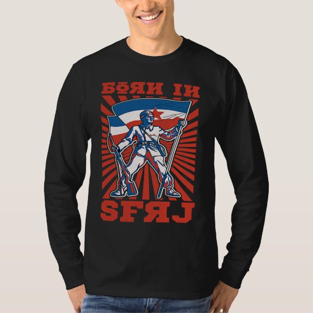 Yugoslavija Jugo Jebiga Tito Balkan SFRY Yugoslavi T-Shirt (Front)