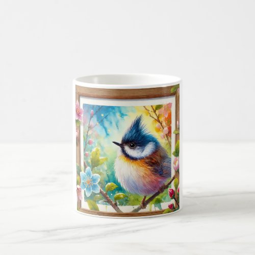 Yuhina Bird 250624AREF120 _ Watercolor Coffee Mug