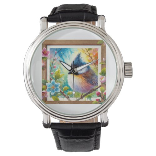 Yuhina Bird 250624AREF120 _ Watercolor Watch