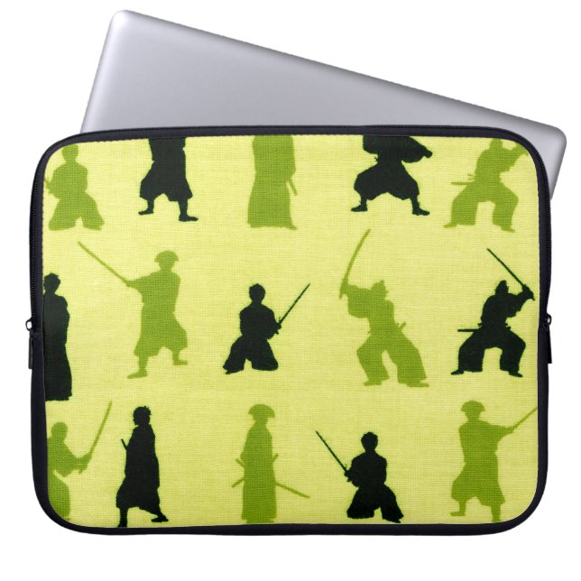 Yuji Samurai Pattern Laptop Sleeve (Front)