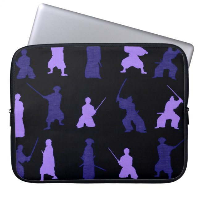 Yuji Samurai Pattern Laptop Sleeve (Front)