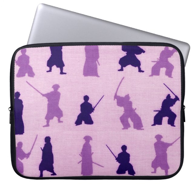 Yuji Samurai Pattern Laptop Sleeve (Front)