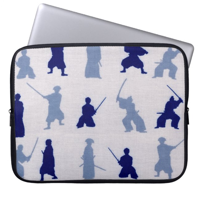 Yuji Samurai Pattern Laptop Sleeve (Front)