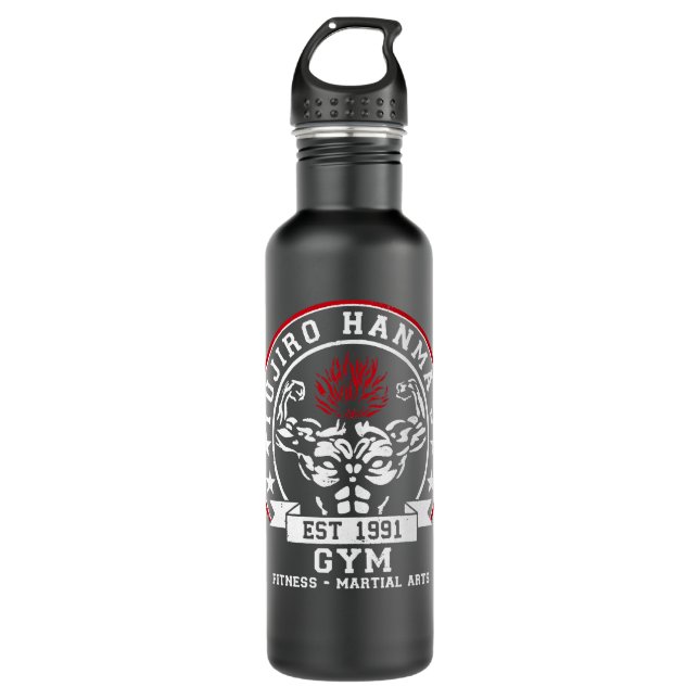 Yujiro hanma gym stainless steel water bottle (Front)