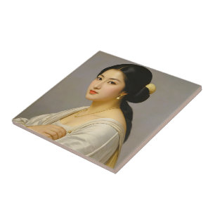 "Yuki Mori" Fine Art Woman's Portrait Ceramic Tile