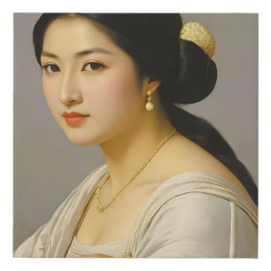 "Yuki Mori" Fine Art Woman's Portrait Faux Canvas Print