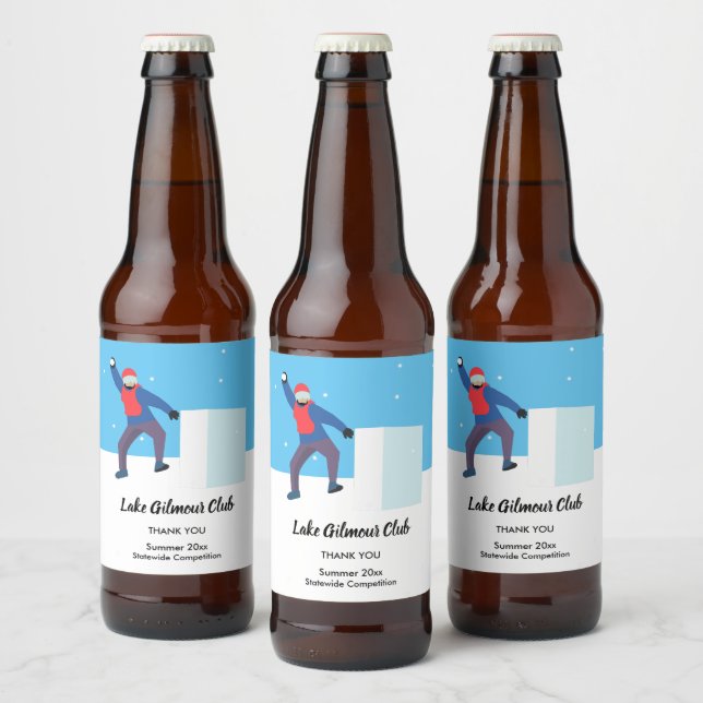 Yukigassen Beer Bottle Label (Bottles)