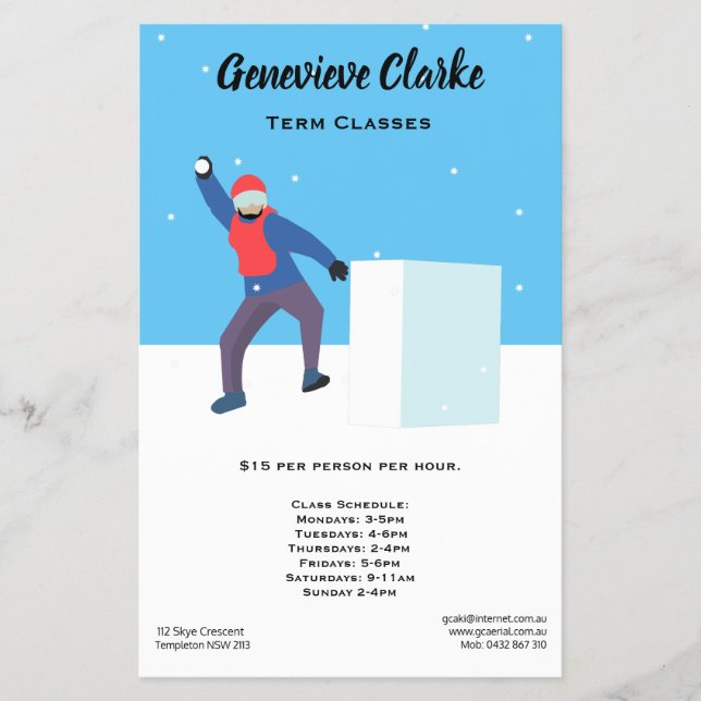 Yukigassen Flyer (Front)