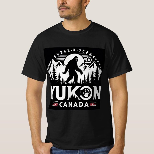 Yukon Canada Bigfoot  T-Shirt (Front)