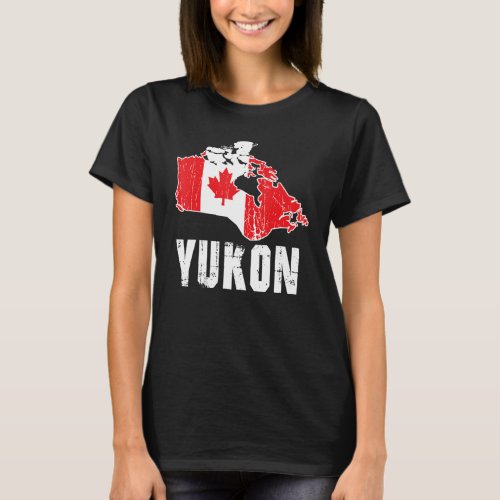 Yukon  Canada  Canada flag  Yukon flag  North Amer T_Shirt