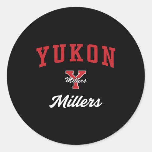 Yukon High School Millers Classic Round Sticker