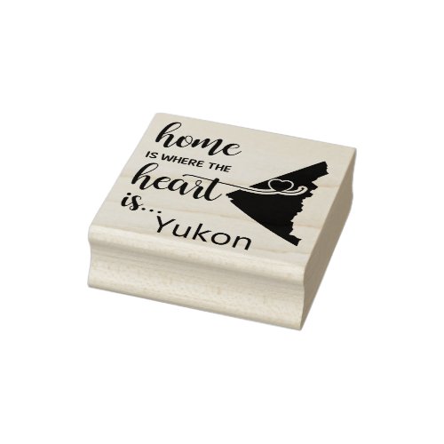 Yukon home is where the heart is rubber stamp