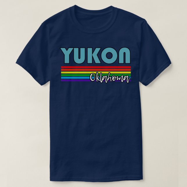 Yukon Oklahoma Pride Yukon LGBT Gift LGBTQ Support T-Shirt (Design Front)