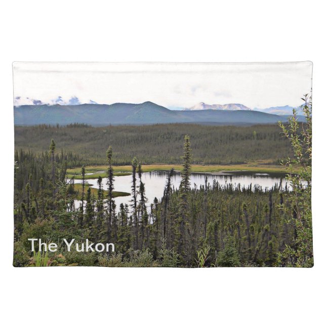 Yukon Pond Cloth Placemat (Front)
