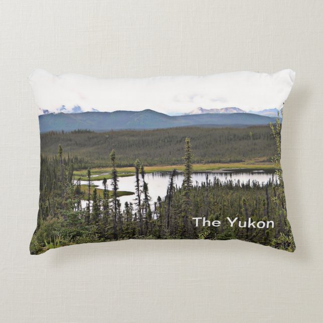 Yukon Pond Decorative Pillow (Front)