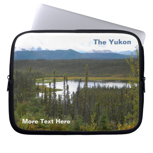 Yukon Pond Laptop Sleeve (Front)